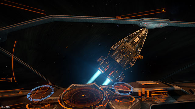 If you see an enemy in front of you in this position, it means that youre doing your job well. - Basics - Introduction to the flight model - Elite: Dangerous - Game Guide and Walkthrough