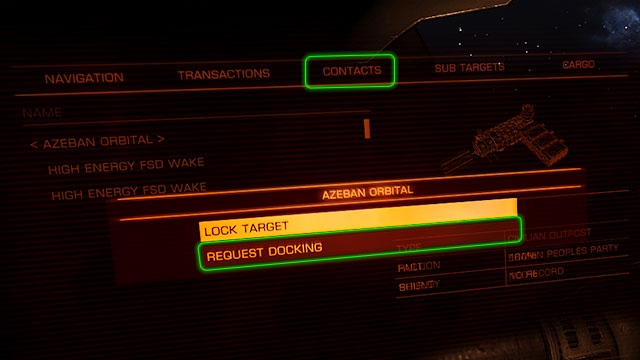 In order to land on the station you will first have to request the docking - Manual Docking - Docking and takeoff - Elite: Dangerous - Game Guide and Walkthrough