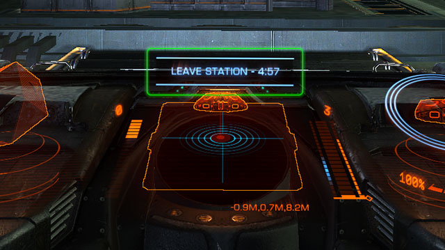 When done with everything on the station, choose the launch option from the menu and wait for your ship to be turned towards the exit - Manual Docking - Docking and takeoff - Elite: Dangerous - Game Guide and Walkthrough