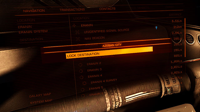 Next step is the selection of the destination in the constellation - Frame Shift Drive - Travelling - Elite: Dangerous - Game Guide and Walkthrough