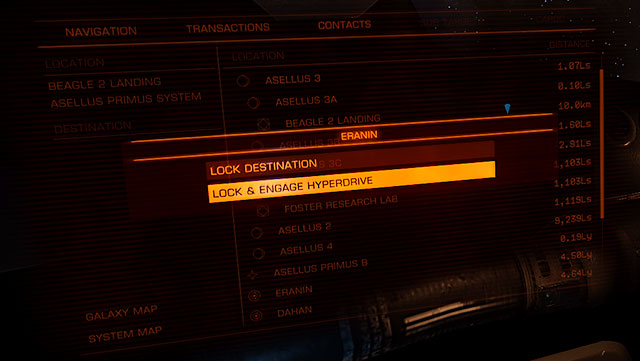 Next, you will have to choose the constellation in the reach of your FSD (can be checked in the left interface panel) - Frame Shift Drive - Travelling - Elite: Dangerous - Game Guide and Walkthrough