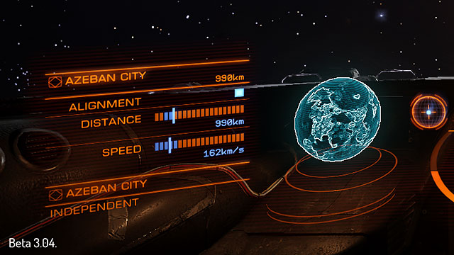 Very helpful tool to get yourself out of the Super Cruise mode is the data panel shown to the left of the compass - Frame Shift Drive - Travelling - Elite: Dangerous - Game Guide and Walkthrough