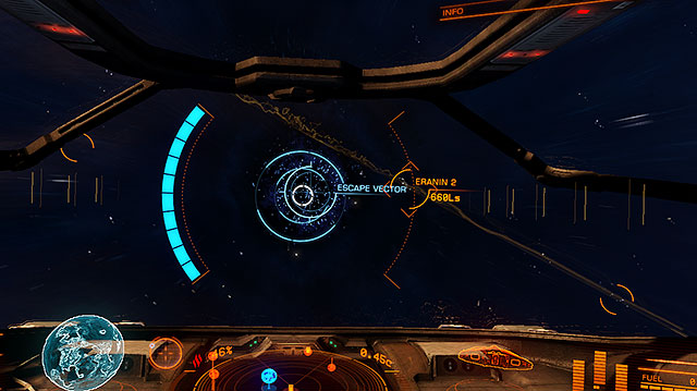 In the short period between use of an interdiction and the forced exit from the SC mode, you can try using the escape vector mentioned in the Emergency Situations - Frame Shift Drive - Travelling - Elite: Dangerous - Game Guide and Walkthrough