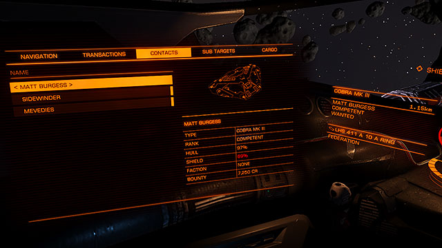 Another (optional) step is setting up the bounty for the head of the late criminal - Professions - Earning your first money - Elite: Dangerous - Game Guide and Walkthrough