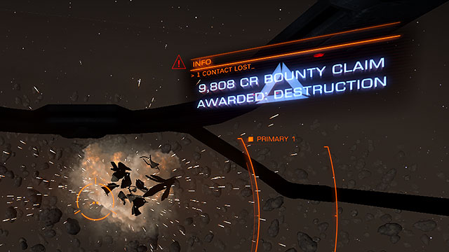 After all of that, finish the enemy to receive a communicate showing the full sum youve earned yourself - Professions - Earning your first money - Elite: Dangerous - Game Guide and Walkthrough