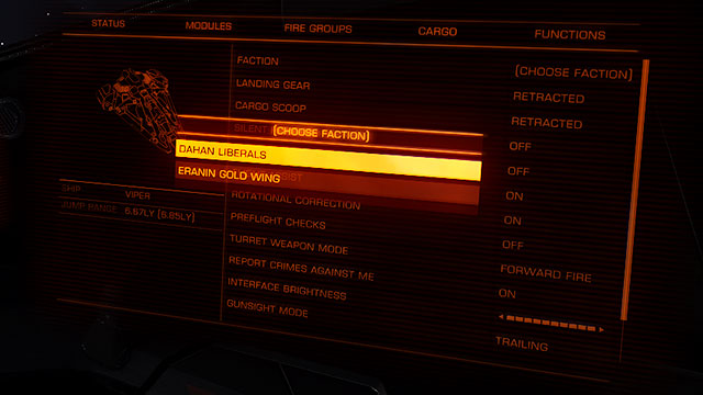 After you reach your destination, your scanner will mark all the ships neutral and it is left for you to decide which side of conflict you want to opt for - Professions - Earning your first money - Elite: Dangerous - Game Guide and Walkthrough
