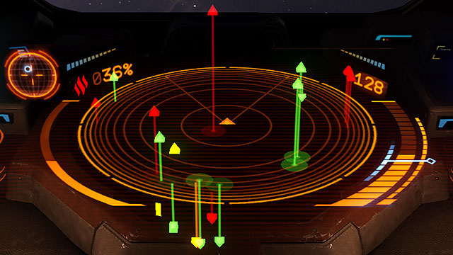 After choosing the side, the markers on the radar will change showing your allies in green and the enemies in red - Professions - Earning your first money - Elite: Dangerous - Game Guide and Walkthrough