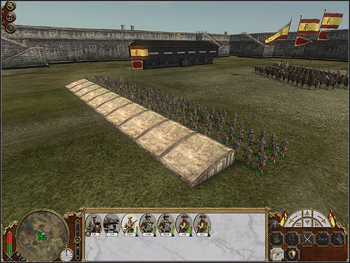You can make provisional fortifications in normal battles too. There is only one condition: your army must be attacked after two turns of standing in one place. - Game Mechanics - Sieges from the defender perspective - Sieges - Empire: Total War - Game Guide and Walkthrough