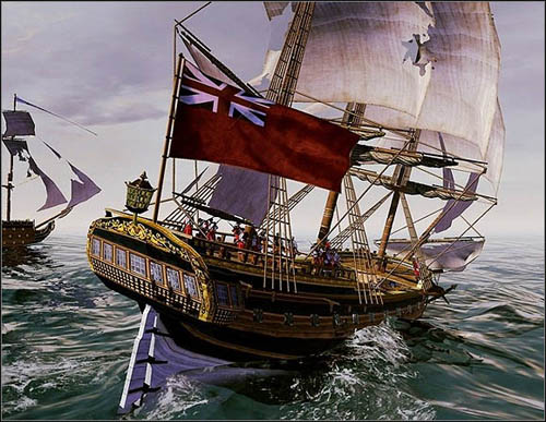On the stern there are cabins of captain and senior level officers - Game Mechanics - Naval Battles - What to attack? - Naval Battles - Empire: Total War - Game Guide and Walkthrough