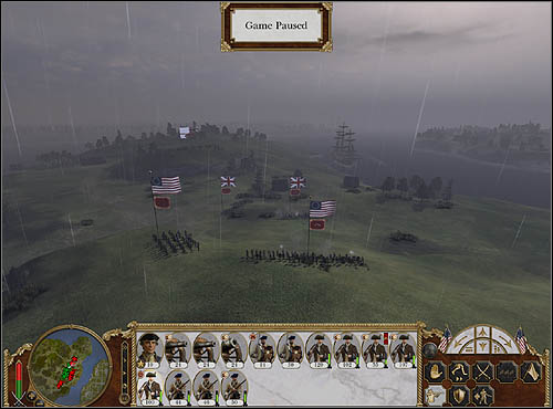 In the central part of the battlefield deploy four infantry regiments - Campaign Guide - Road to Independence - Battle of Boston - Road to independence - Empire: Total War - Game Guide and Walkthrough