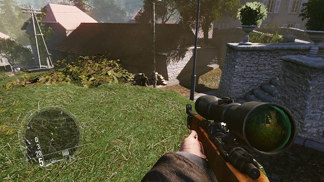 A sniper shot from the distance of 5 meters. Thats new. - Mission 7 - Chateau Assault in Loue Valley - The single player campaign mode - Enemy Front - Game Guide and Walkthrough