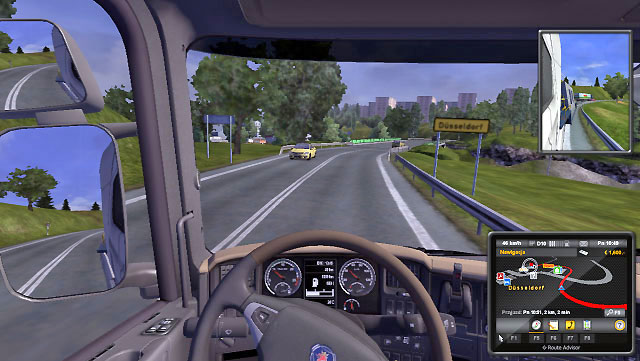 When you start the game, you are assigned to a quick order and you hit the road driving someone elses truck - Driver - lessee - Carrier - Euro Truck Simulator 2 - Game Guide and Walkthrough