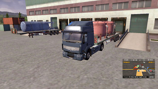 Click on accept order and you will be moved to the start location automatically - Quick order - Job market - Euro Truck Simulator 2 - Game Guide and Walkthrough