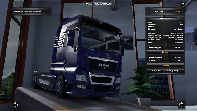 Use arrows to see all available models - Buying a truck - Truck dealers - Euro Truck Simulator 2 - Game Guide and Walkthrough