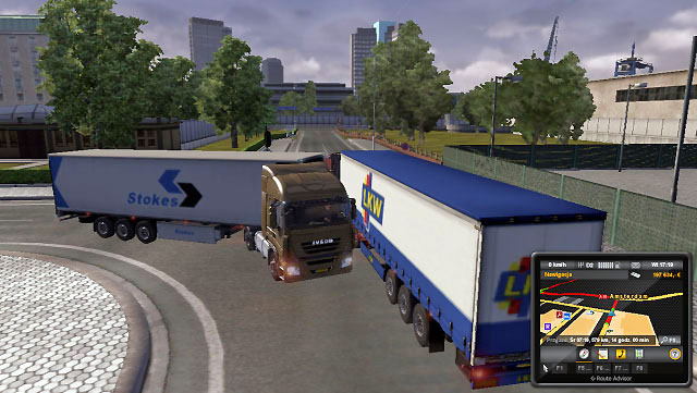 Also pay attention when driving through narrow city streets - Turning - Driving your truck - Euro Truck Simulator 2 - Game Guide and Walkthrough