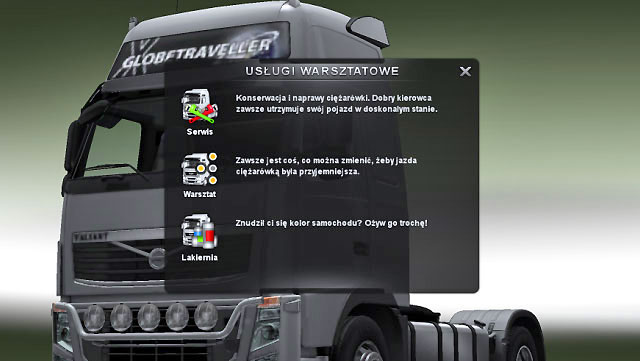 You can check the vehicle condition and repair it if necessary - Car repair shop - Repair and modifications - Euro Truck Simulator 2 - Game Guide and Walkthrough