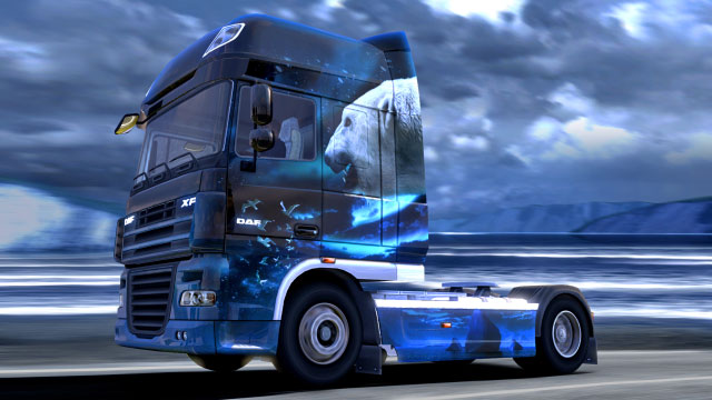 This add-on gives you six additional paint jobs in the force of nature colors - Official add-ons - DLC - Euro Truck Simulator 2 - Game Guide and Walkthrough