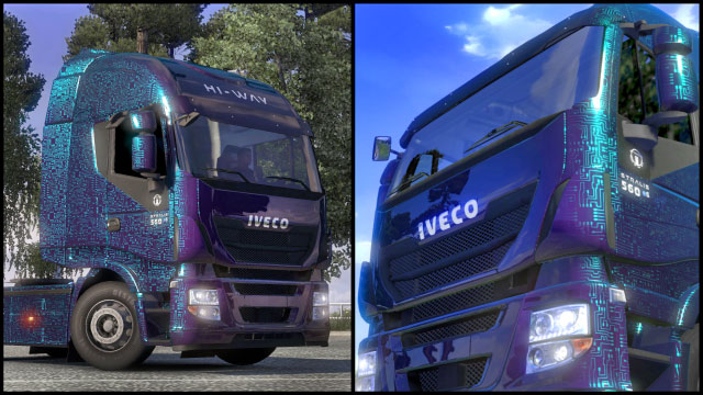This add-on gives you six additional paint jobs in the Fantasy colors - Official add-ons - DLC - Euro Truck Simulator 2 - Game Guide and Walkthrough