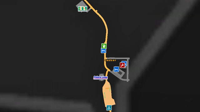 Map of Gedser. - Denmark - Cities - Euro Truck Simulator 2: Scandinavian Expansion - Game Guide and Walkthrough