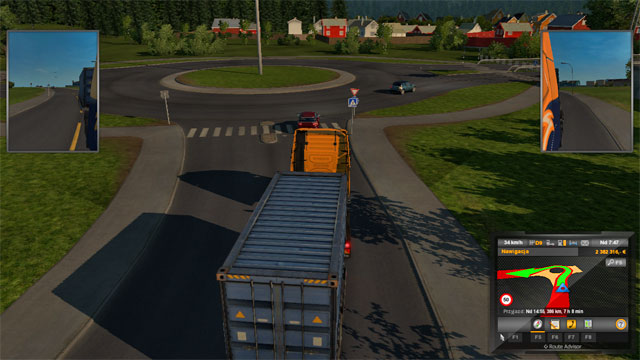 The streets here a narrow, like in the whole of Norway - Norway - Cities - Euro Truck Simulator 2: Scandinavian Expansion - Game Guide and Walkthrough