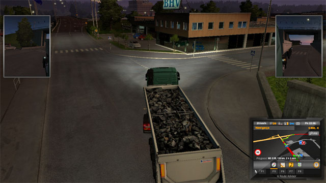 The streets here are narrow, but there are not many traffic lights - Sweden (part 1) - Cities - Euro Truck Simulator 2: Scandinavian Expansion - Game Guide and Walkthrough