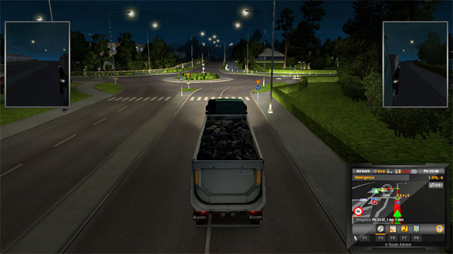 There is quite a lot of roundabouts in the city and some wider roads - Sweden (part 2) - Cities - Euro Truck Simulator 2: Scandinavian Expansion - Game Guide and Walkthrough