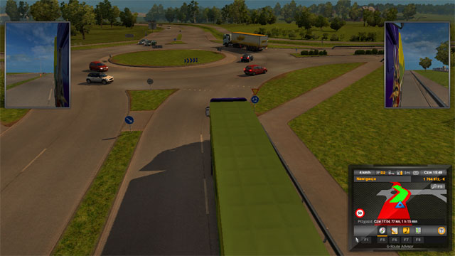 There is a lot of wide roads, intersections with traffic lights and roundabouts - Sweden (part 2) - Cities - Euro Truck Simulator 2: Scandinavian Expansion - Game Guide and Walkthrough