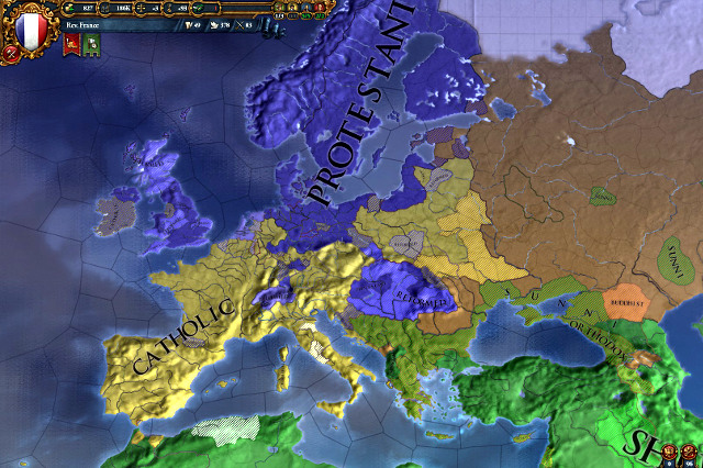 World religions can be checked out in the appropriate map mode - Religion - Religion and culture - Europa Universalis IV - Game Guide and Walkthrough