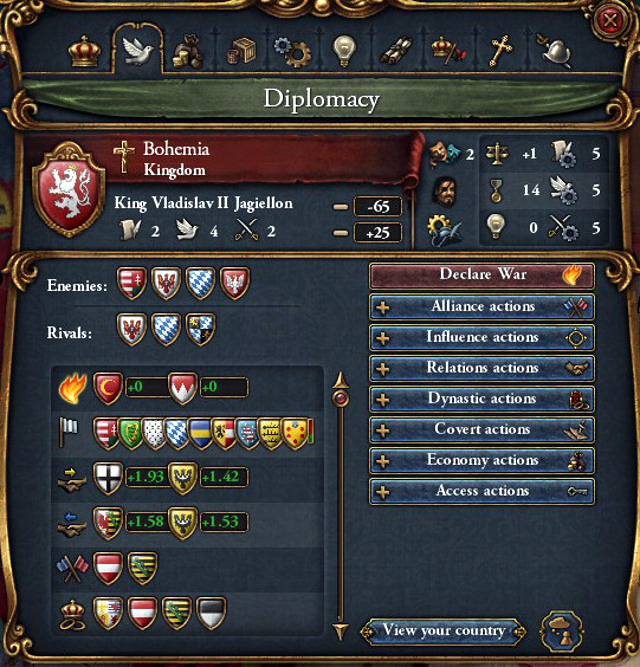 You can use diplomacy to wage wars without rolling out cannons - Diplomatic actions - Diplomacy - Europa Universalis IV - Game Guide and Walkthrough