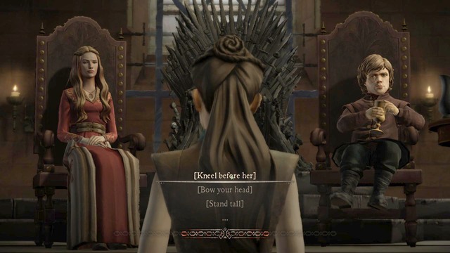 After arriving t the throne room talk with Cersei and Tyrion - Chapter 4 - Episode 1: Iron from Ice - Game of Thrones: A Telltale Games Series - Game Guide and Walkthrough