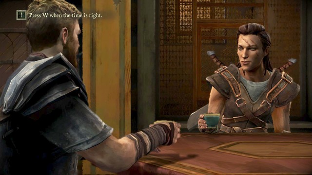 After talking to Beskha you will have to raise a glass - Chapter 1 - Episode 2: The Lost Lords - Game of Thrones: A Telltale Games Series - Game Guide and Walkthrough