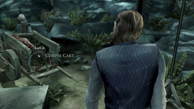 After talking to Ramsay go to the cart in which dead Arthur is and then talk with Royland - Chapter 2 - Episode 5: A Nest of Vipers - Game of Thrones: A Telltale Games Series - Game Guide and Walkthrough