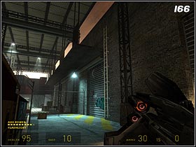 Jump down and run along the train, getting rid of the mines on your way - Exit 17 - Walkthrough - Half-Life 2: Episode One - Game Guide and Walkthrough