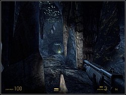 When you do this, head towards the illuminated tunnel (A) - This Vortal Coil p. IV - Walkthrough - Half-Life 2: Episode Two - Game Guide and Walkthrough