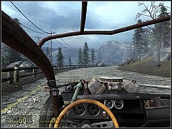 When you get to a roadblock, turn left towards the river - Shotgun Ride p. I - Walkthrough - Half-Life 2: Episode Two - Game Guide and Walkthrough