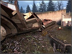 You will get safely to the building with turrets from the right side - Under the radar p. I - Walkthrough - Half-Life 2: Episode Two - Game Guide and Walkthrough