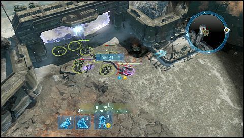 Only the infantry is able to move pass the barriers - send some squads to destroy the energy generator - Mission 01 - Alpha Base - Missions - Halo Wars - Game Guide and Walkthrough