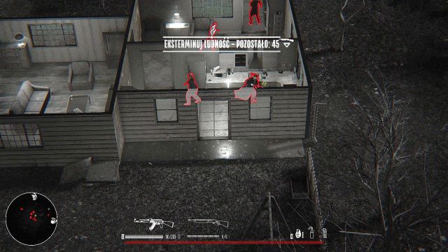 You can just ignore the people located inside of buildings - during the entirety of the mission you will kill several times more than required. - Mission 1 - House - Hatred - Game Guide and Walkthrough