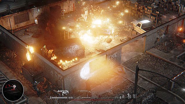 A single, well-aimed grenade will eliminate most weapon dealers. - Mission 4 - Train Station - Hatred - Game Guide and Walkthrough