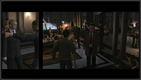 Another possibility is to talk to the drunk guy in white shirt and sell him some crap that the other guys told this and that about him - Walkthrough - Kramers Party - Walkthrough - Heavy Rain - Game Guide and Walkthrough