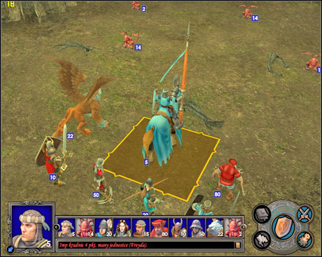 Always watch out for any obstacles that can block your way (as shown on the picture above). - Campaign 1, Mission 1 - Rebels - Campaign 1 - Freyda's Dilema - Heroes of Might and Magic V: Hammers of Fate - Game Guide and Walkthrough