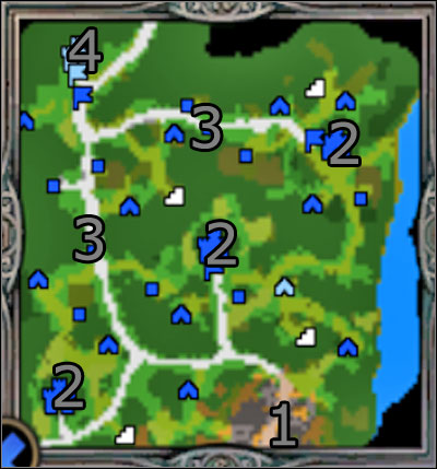 Hero: Freyda will reach maximally 21 level of experience - Campaign 1, Mission 3 - Duncan - Campaign 1 - Freyda's Dilema - Heroes of Might and Magic V: Hammers of Fate - Game Guide and Walkthrough