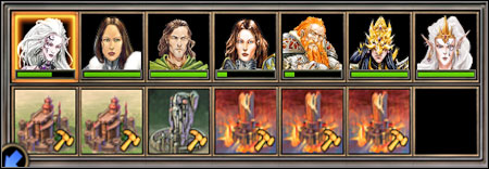 The whole heroes family. - Campaign 3, Mission 5 - The End - Campaign 3 - Ylaya's Task - Heroes of Might and Magic V: Hammers of Fate - Game Guide and Walkthrough