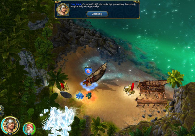 Ice barrier blocks our way - The Pirate Hunter - Mission 1 - Fortunes of Captain Hack (MQ) - Heroes VI - Pirates of the Savage Sea - Game Guide and Walkthrough