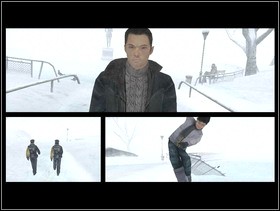 After the conversation Lucas will have a vision about a child falling into the water - CONFESSION The Park - Indigo Prophecy / Fahrenheit - Game Guide and Walkthrough