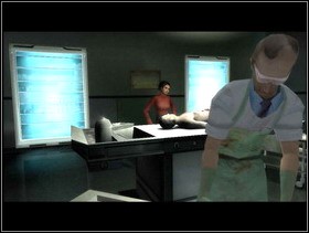 In the morgue Carla is attending the autopsy on the body from the diner - RECONSTRUCTION Mortuary - Indigo Prophecy / Fahrenheit - Game Guide and Walkthrough