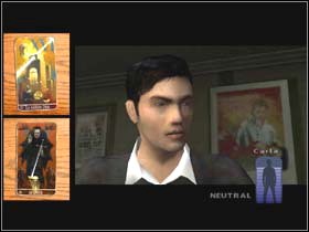 Tommy will show some tarot cards - DARK OMEN Carla's Place - Indigo Prophecy / Fahrenheit - Game Guide and Walkthrough