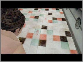 Near the first body you can look at the blood on the floor - SOAP, BLOOD & CLUES The Laundromat - Indigo Prophecy / Fahrenheit - Game Guide and Walkthrough