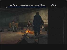 You will see Markus (+10%) and then you will be invited to seat by the fire - BOGART Underground Secret Base - Indigo Prophecy / Fahrenheit - Game Guide and Walkthrough