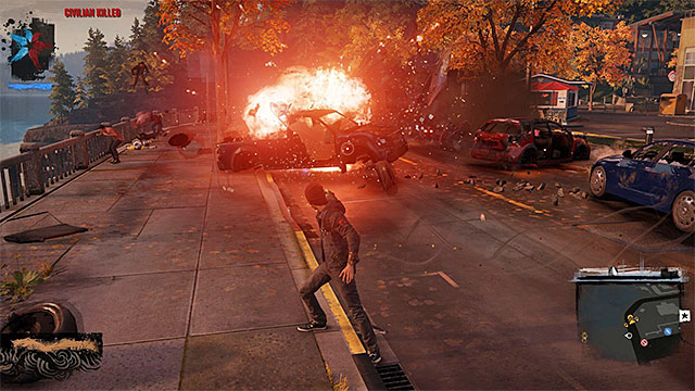Destroying the elements of the environment is frequently beneficial while dealing with the enemy. - 2. Combat - inFamous: Second Son in 10 Easy Steps - inFamous: Second Son - Game Guide and Walkthrough